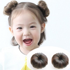 Girl Fake Realistic Hair Bun Synthetic Wig Cute Personalized