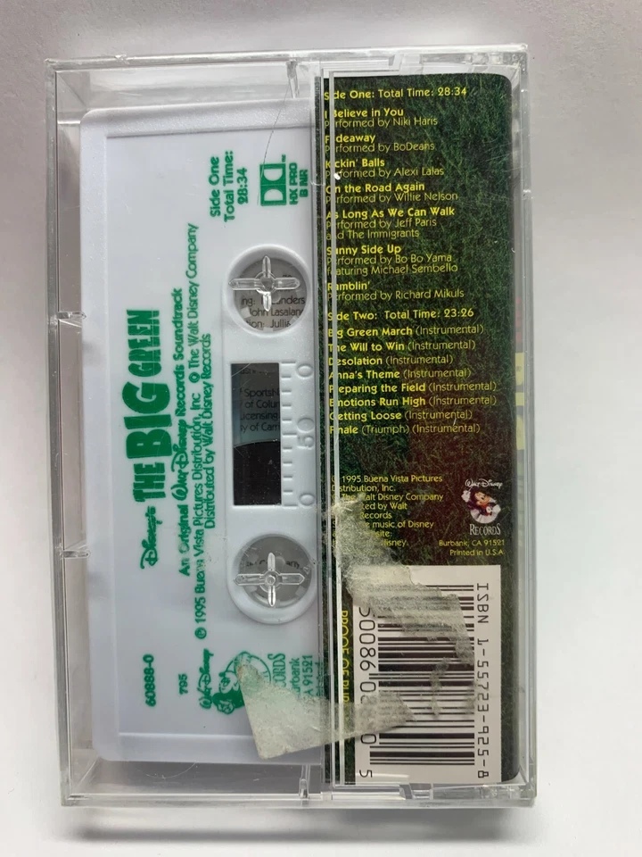  The Big Green  Cassette  Soundtrack - Walt Disney Tape  RARE BRAND NEW UNOPENED - Image 2 of 2