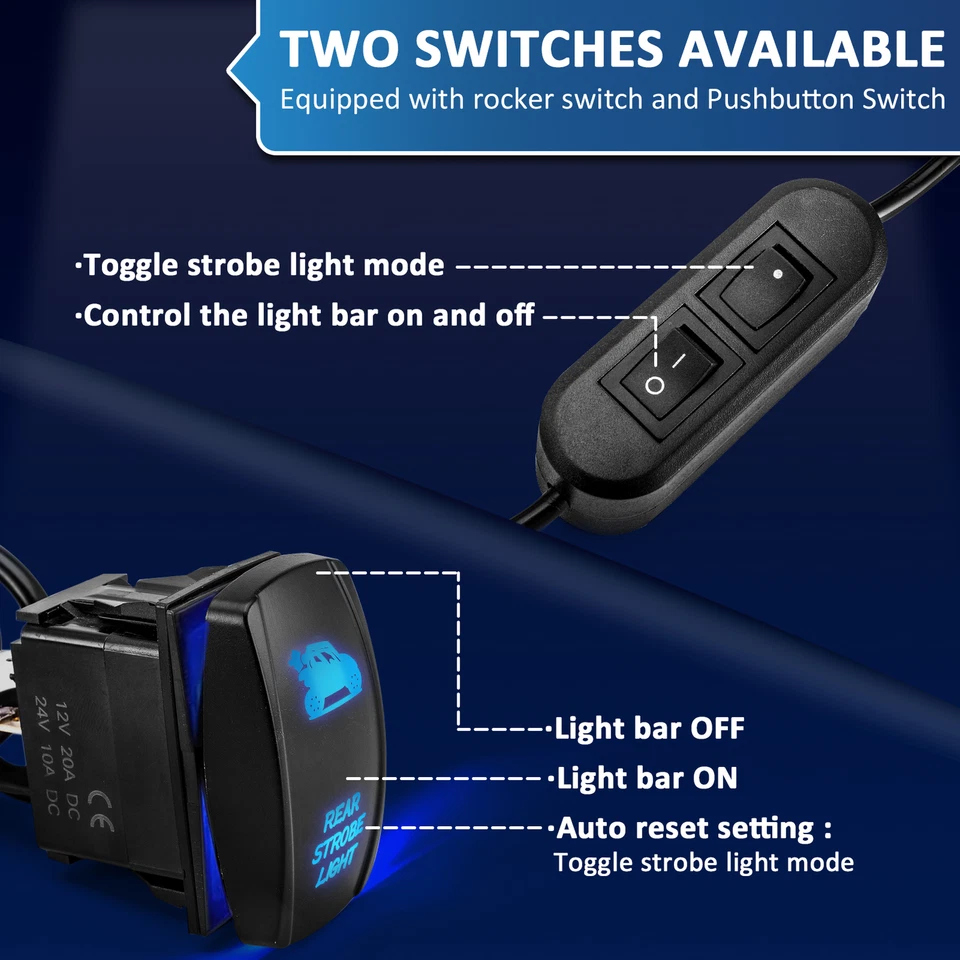 Kit de soporte de barra de luz LED trasera de 1"-2" para Can-am Maverick X3 36" Foto 4 de 4