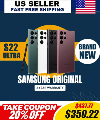 New Samsung Galaxy S22 Ultra 5G, Factory Unlocked, All Colors