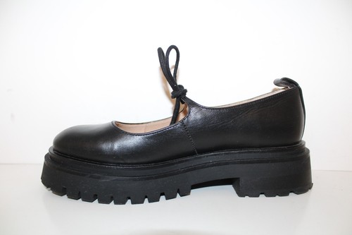 Steve Madden Landon Platform Mary Janes Black Leather Sz 8 M - Picture 4 of 14