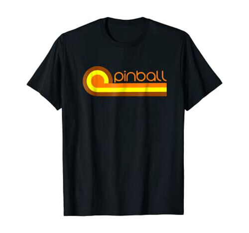 Retro 70er Jahre Flipper T-Shirt - Old School Flipper Design von Turbo Volcano *NEU* - Bild 1 von 11