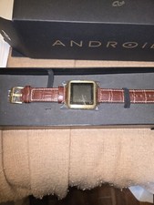 Android Galactopus Digital Touch Screen 316L SS Leather Strap Watch, RARE, NIB!!