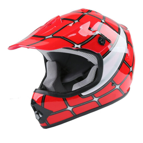 Youth Kids Gloves / Goggles Motorcross Dirt Bike Off Road Motorcycle Helmet DOT - Picture 10 of 19