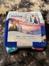 FROZEN ELSA ANNA DISNEY FLEECE THROW 40 X 50 INCHES NEW