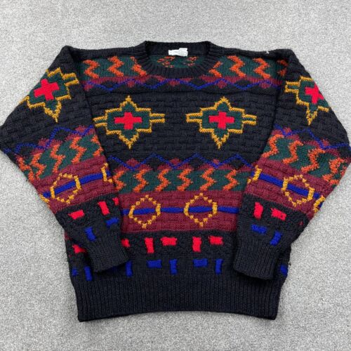 Vintage Saks Fifth Ave Sweater Men Large Wool Kni… - image 1