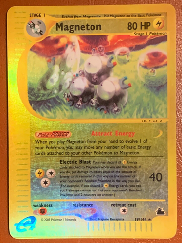Pokemon - Magneton - 19/144 - Holo - Englisch/English - Bild 2 von 3