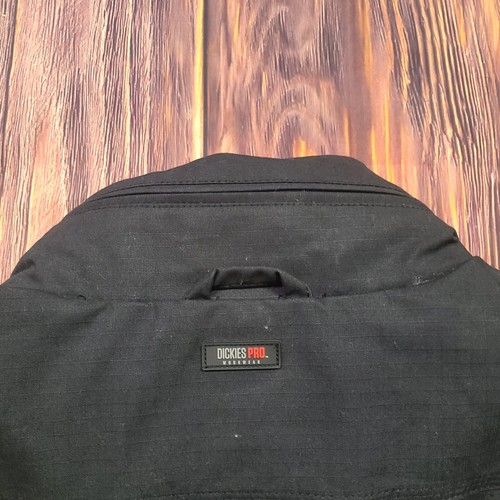 Dickies Jacket Mens 2XL XXL Pro Cordura Parka Workwear Black 3M Reflective JJ007 - Picture 23 of 23