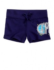 NWT Justice Girls Navy Peace Gem Bling Athletic Shorts 12