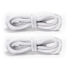 White Heavy Duty Thick Replacement Round Rope Boot Sneakers Shoe Laces Hiking