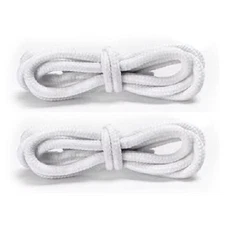 White Heavy Duty Thick Replacement Round Rope Boot Sneakers Shoe Laces Hiking
