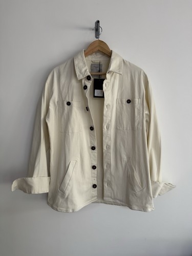 Sobrecamisa Percival Wellington Peso Pesado Cazadora Crema Grande **NUEVA** - Imagen 2 de 16