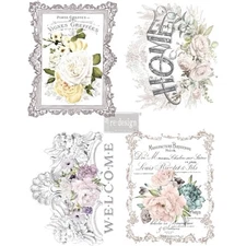 Redesign with Prima FLORAL HOME Decor Transfer Rub-On Decal Furniture Roses