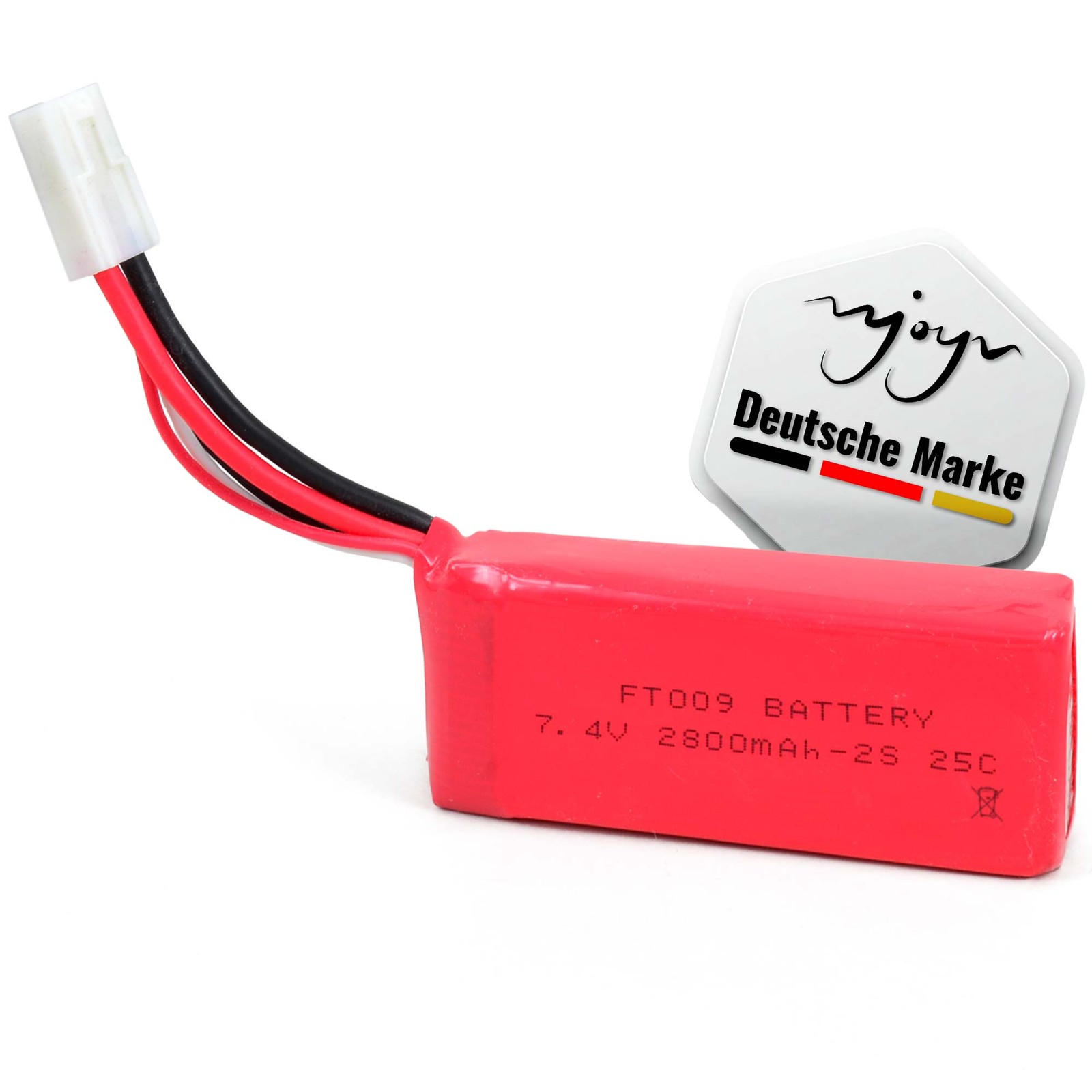 Original 2800mAh 7.4V W-Toys Akku, RC Speedboot ft009, Schiff, Boot, Ersatzteil