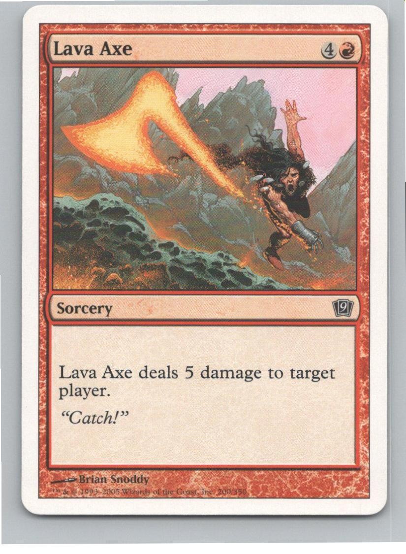 9th Edition #200 Lava Axe