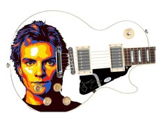 Police Sting Signed Autographed Custom Graphics Photo Guitar ACOA