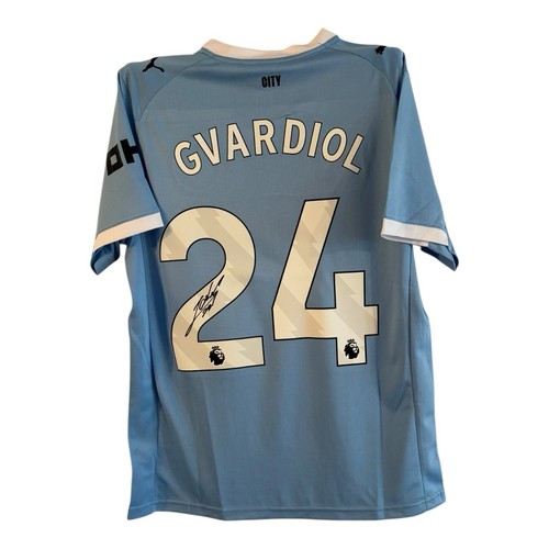 Joško Gvardiol signed shirt EXACT VIDEO PROOF Manchester City Jersey 25/26 JOSKO