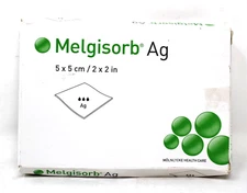 Molnlycke 255050 Melgisorb Ag Alginate Dressing 2" x 2" - 10/BX Exp 6/27