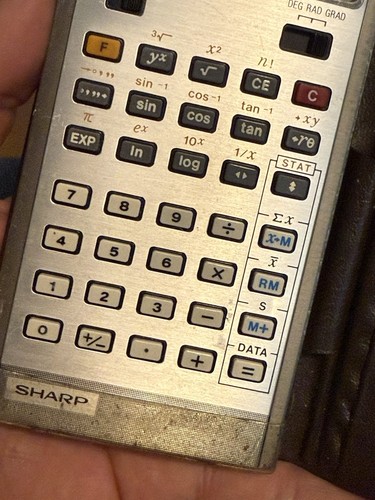 Vintage 70er Sharp Elsi Mate EL-5805 wissenschaftlicher Taschenrechner elektronisch, ungetestet - Bild 5 von 7