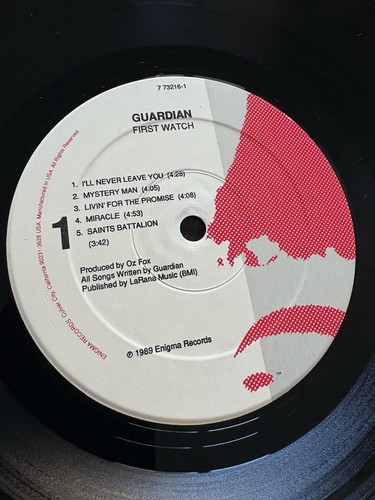 GUARDIAN - First Watch VINYL LP 1989 Enigma DB1 - Picture 2 of 3
