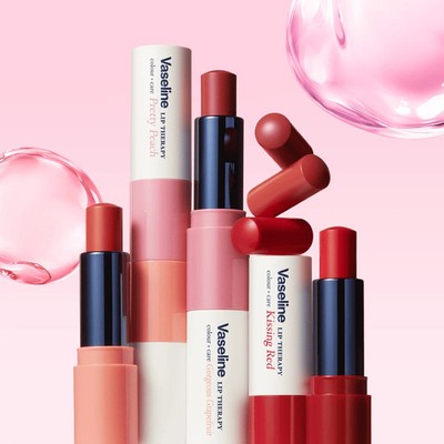 Vaseline Lip Therapy Colour + Care 4.2g 5 Colors K-Beauty