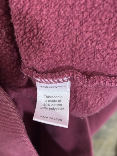 Sudadera con Capucha Rara Belleza Granate Grande 2021 Selena Gomez Cómoda Colección - Imagen 7 de 10