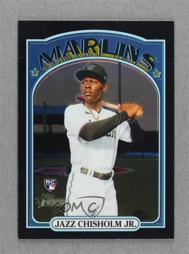 2021 Topps Heritage High Number /72 Jazz Chisholm Jr #665 Rookie RC - Picture 1 of 3