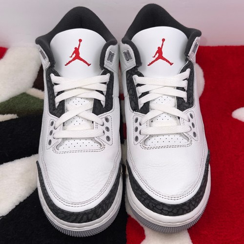 Size 7Y - Jordan 3 Retro Cement Grey (GS) *WORN* - Picture 7 of 12