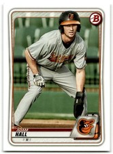 2020 Bowman #BP-90 Adam Hall Prospects Baltimore Orioles