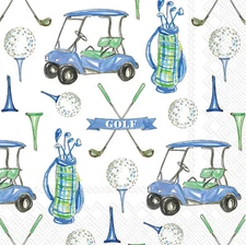 Boston International - 3-Ply 5" Beverage Napkins - Guy Golf