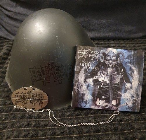 BELPHEGOR "Bondage Goat Zombie" Cd Boxset Avec Casque Et Plaque Metalique...