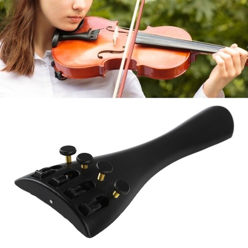 Violin Tailpiece 4 Fine Tuners Aluminium Alloy Fiddle Tailgut 1/8 3/4 4/4 Pa DSO - Picture 10 of 24