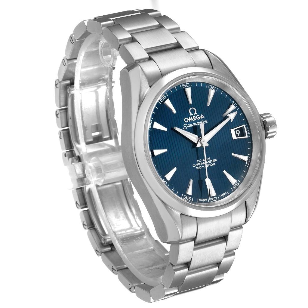 Omega Seamaster Aqua Terra 150M Blue Dial Steel Mens Watch 231.10.39.21.03.001 image 4