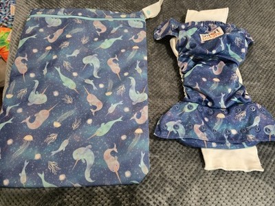 Smart Bottoms Narwhal Diaper & Wet Bag