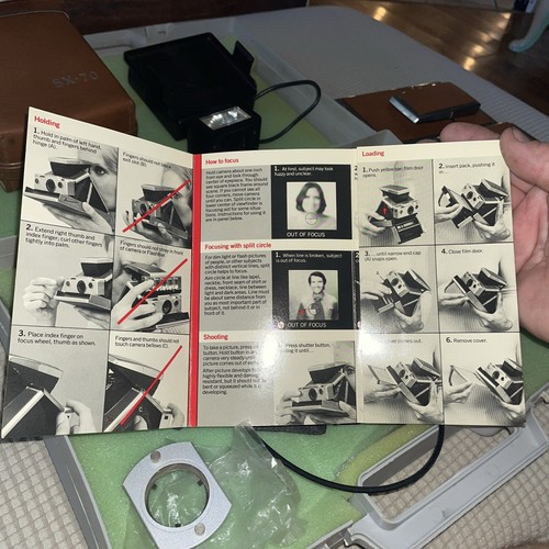 2x Polaroid SX-70 Model 1 One Step Land Camera Untested Estate Extras - Picture 13 of 19