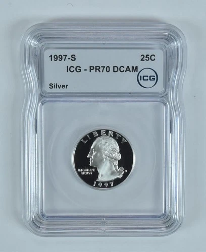 1997-S Washington Quarter Silver PR70 DCAM ICG *1835