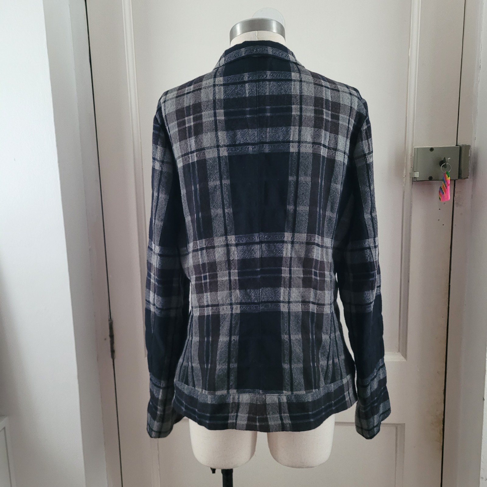 Elemente Clemente Wool Blend Blazer Jacket Check … - image 6