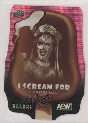2022 Upper Deck Allure AEW I Scream For Pink 80/100 Thunder Rosa #ISF-6 11q6