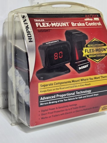 New Hopkins Flex-Mount Trailer Brake Control 47290 - Picture 2 of 12