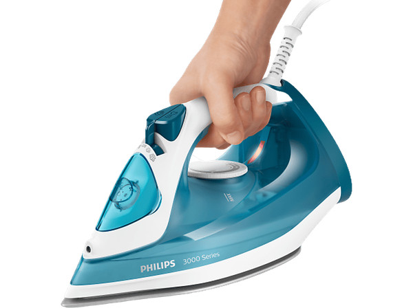 Plancha de vapor - Philips DST3011/20, 140, 0.3 L, Vapor vertical, Azul
