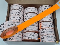 Meto Etiketten 18 Rollen 26X12Mm Orange Preisauszeichner Handauszeichner Etikett