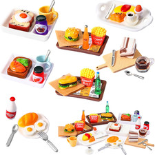 38 Pcs Miniature Food Toy Miniature Doll House Accessories Miniatures Play Se...