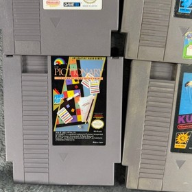 NES Game Lot 5 Kung Fu Baseball Fighting Golf Wheel of Fortune Pictionary