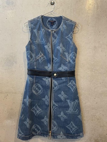 Louis Vuitton Denim Dress 36Good Condition, Authentic N4894 - Picture 9 of 24