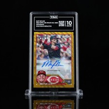 2023 Topps Chrome Update Series - Autographs Matt McLain #AC-MMC Gold Wave...