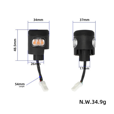 LED Blinker Wasserdicht Design Leichtbau ABS Material Aufbau