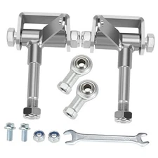 Go Kart Steering Spindle Bracket Set 5/8" Axle 3-3/4" with Rod End Ball Joint