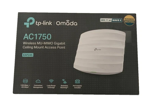 NEW TP-LINK EAP245 - AC1750 WLAN Access-Point 1.75 GBit/s 2.4GHz, 5GHz
