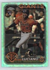 2024 Topps Chrome Logofractor Edition Aqua Refractor 16/199 Marco Luciano 1co7