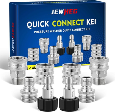 #ad Pressure Washer Quick Connect Kit Stainless Steel Adapter Set for Pressure Washe $57.48